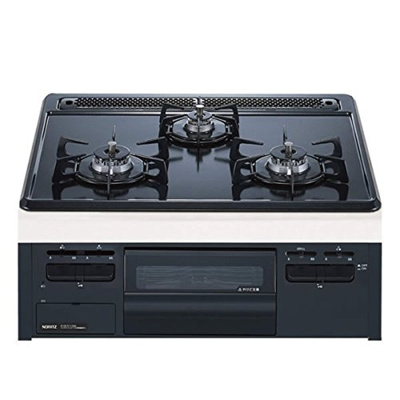 日本NORITZ能率fami系列三眼头嵌入式 嵌入式燃气灶烤箱灶N3WT6RWASC-13A天然气60cm