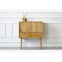 北欧餐边柜客厅茶水柜玄关柜实木简约现代储物柜小户型沙发小边柜
