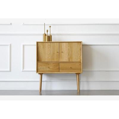 北欧餐边柜客厅茶水柜玄关柜实木简约现代储物柜小户型沙发小边柜