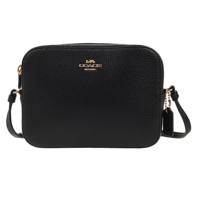 COACH/蔻驰女包迷你女士皮质包女单肩包女斜挎包女式相机包小方包8773487734IMBLK