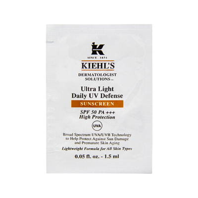 科颜氏KIehl's清爽防晒隔离乳液SPF50+++1.5ml*10