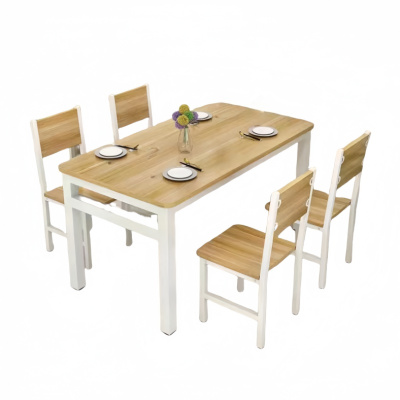 攸形早餐桌100*60*75cm+4椅套