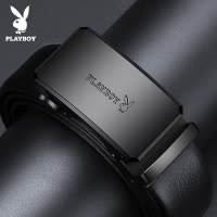 花花公子皮带男士真皮2025新款高档名牌牛皮自动腰带男式裤带正品