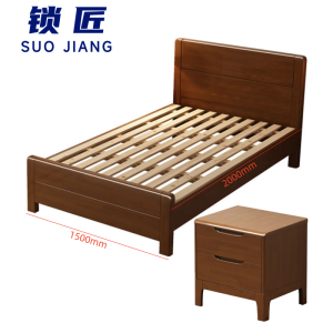 锁匠 单人床+床头柜