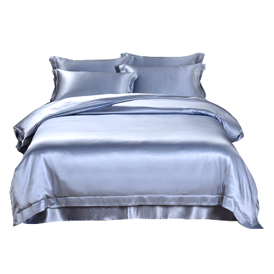 美帮汇100真丝四件套重磅25姆米丝绸套件双面色被套1.8m加厚