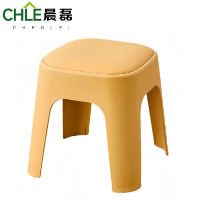 晨磊 软包塑料凳 黄色 个