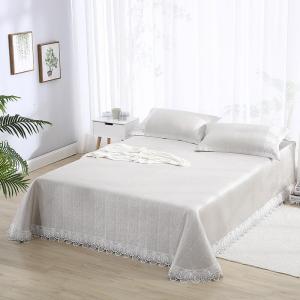 家柏饰(CORATED)家纺床品提花水洗床单冰丝席三件套可折叠冰丝席夏凉席