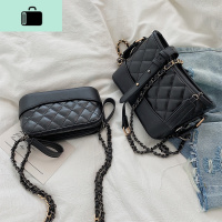 女2020新款潮韩版小包斜挎单肩包简约流浪包菱格链条包包NEW LAKE女斜挎包