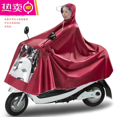 摩托电动车雨衣电瓶车单双人骑行加大加厚防水男女防暴雨雨披FENGHOU