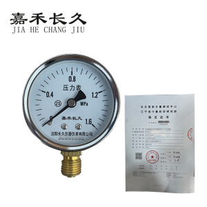 嘉禾长久 压力表(带辽宁省级检定证书) Y60 块