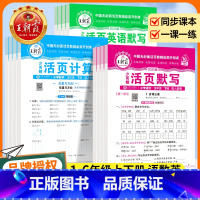 ⭐[默写语英+计算+句式训练+阅读+字帖]人教版6本 三年级下 [正版]2025活页默写计算一二三四五六年级上册下册人教
