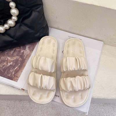 枫述网红一字平底拖鞋女外穿2021夏季新款学生韩版百搭沙滩度假凉拖鞋