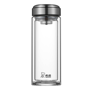 希诺(HEENOOR)双层玻璃杯350ml XN-6559/个