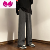 七斓cityboy坠感休闲裤男款夏季薄款直筒裤子oversize设计感潮牌长裤