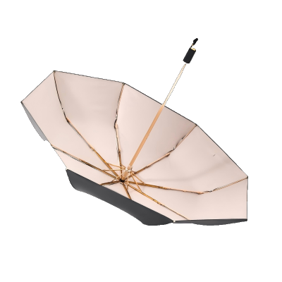 蒙虎荣威 太阳伞防晒防紫外线遮阳伞小巧便携雨伞女晴雨两用折叠黑胶伞 把