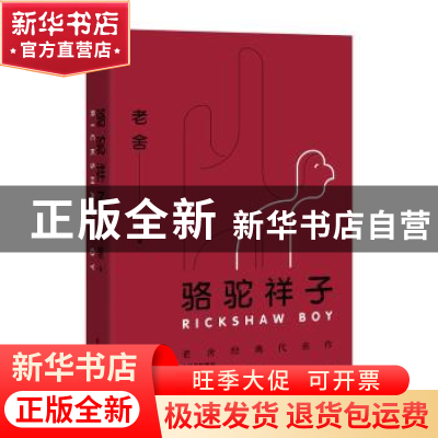 正版 骆驼祥子 老舍,儒意欣欣 出品 百花洲文艺出版社 978755002