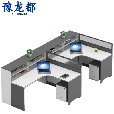 豫龙都屏风工位两人位张