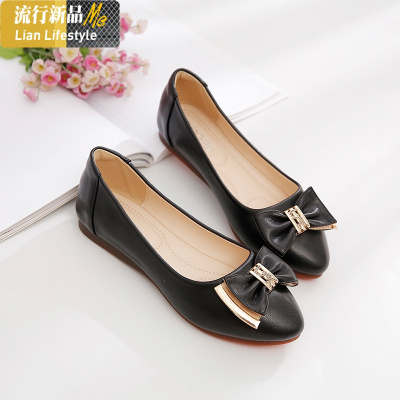 暖青汇单鞋四季百搭平底孕妇鞋淑女瓢鞋豆豆鞋女春秋软底春款2021年新款
