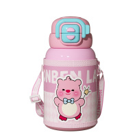 幻窕 CA119 卡通双饮儿童保温杯食品级316不锈钢可爱水壶大容量吸管杯礼品