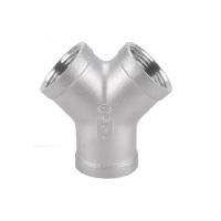 盛京联硕不锈钢Y型内丝三通DN50 [2寸]304材质个
