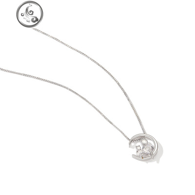 925银猫咪项链女小众锁骨链网红纯银首饰情人节送女友 JiMi