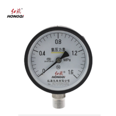 红旗 氨压力表定制检测款 YA-150 (压力值需备注) 块