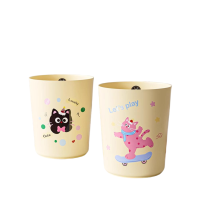 中屹得 奶油风家用垃圾桶 个