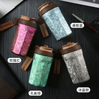 [礼品专供]亚摩斯(AMOS)纯钛保温杯双层纯钛水杯轻盈便携400ml钛杯咖啡杯果汁杯节日礼物AS-TIKF400