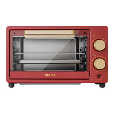 康佳电烤箱10L精致小巧容量受热均匀红色KDKX-1001