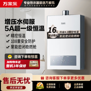 万家乐[恒温王P3 PRO 增压水伺服]16升燃气热水器天然气一级恒温节能防冻