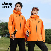JEEP SPIRIT秋季新款情侣户外旅行休闲百搭防风外套防刮耐磨连帽单层衣服