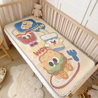 卡通儿童乳胶凉席婴儿宝宝幼儿园夏季凉感丝可水洗空调软席两件套