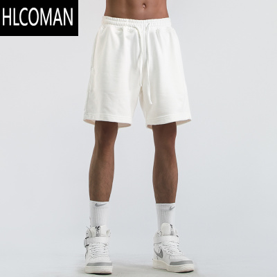 HLCOMAN美式休闲夏季短裤男生裤子休闲运动裤5分抽绳五分裤宽松潮