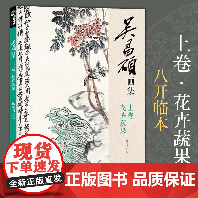 吴昌硕画集·上卷·花卉蔬果 中国画临摹范本书籍写意牡丹花鸟鱼虫sh