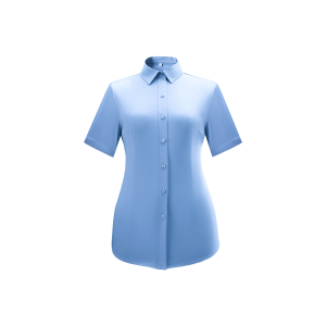 燕舞 BD2FX722108Z1F 夏季工作服 女式短袖衬衣 定制商品 35-40码(计价单位:件)蓝色