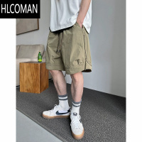 HLCOMAN夏季新款工装短裤男潮流休闲外穿设计感百搭潮牌美式五分裤子宽松