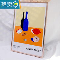 敬平铝合金画框定制海报框创意任意尺寸相框挂墙简约外框装裱框架定做 玫瑰金 [60*90厘米]挂墙