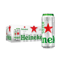 喜力星银(Heineken Silver)啤酒248ml*24听 整箱装 全麦酿造