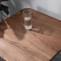 森美人胡桃之家北美纯黑胡桃木方几客厅沙发边桌简约小边几咖啡桌四方桌