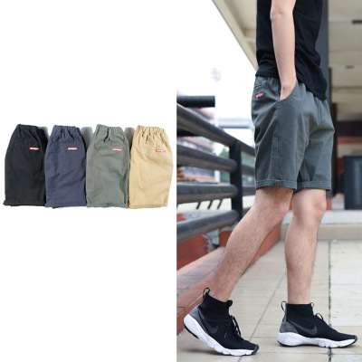 2018夏季新款美式休闲短裤百搭宽松直筒五分裤男军事风工装裤