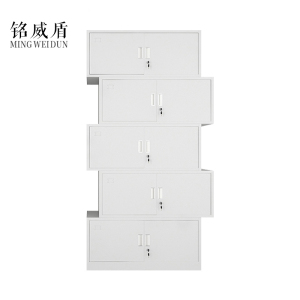 铭威盾钢制文件柜办公资料柜铁皮档案柜带锁储物柜财务凭证柜分体五节器械柜