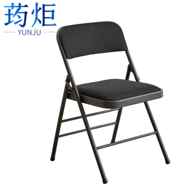 荺炬折叠椅黑色网布把