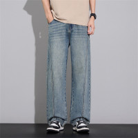 牛仔裤男生2026春季新款宽松美式高街阔腿工装休闲长裤子潮牌