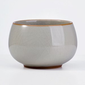 常生源 汝窑茶杯手绘开片原矿送礼功夫茶具单杯精致礼盒 臻致主人杯