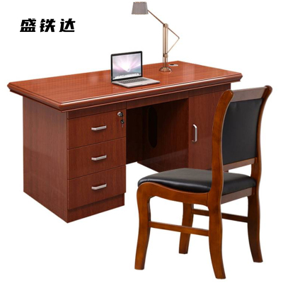 盛铁达 实木办公桌椅组合1桌1椅1400*700*760mm STD-BGZ1014 套