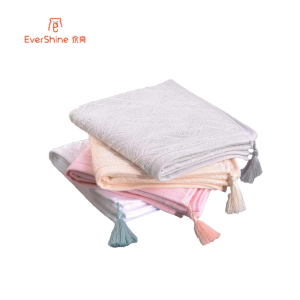 永亮毛巾竹纤维原纱浣溪面巾单条礼盒装(颜色随机)0744(33*74) 粉色