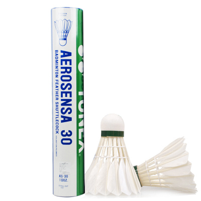 尤尼克斯YONEX羽毛球AS系列AS-30鹅毛球飞行稳定耐打比赛用球12只装