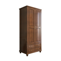 苏宁 质凡 新中式实木衣柜简约现代儿童衣橱两门/ZF-YG002/900*600*2100