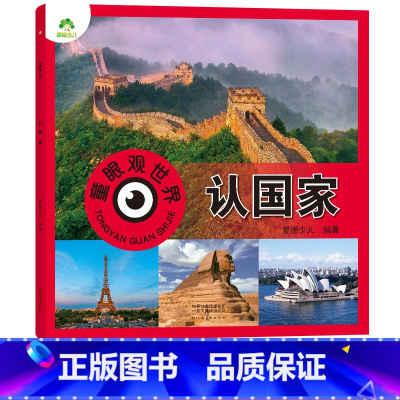 认国家(高清彩图注音) [正版]爱德少儿童眼观世界立体书认国家 世界各国家认知介绍书4-8岁宝宝儿童绘本看图识物书籍启蒙