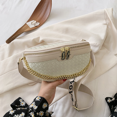 NEWLAKE质感小包包女包2020秋冬新款潮时尚百搭单肩斜挎包胸包网红链条包腰包男